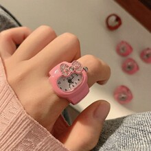 helloKitty手表小巧型ins高颜值学生可做指环情侣款潮酷生日