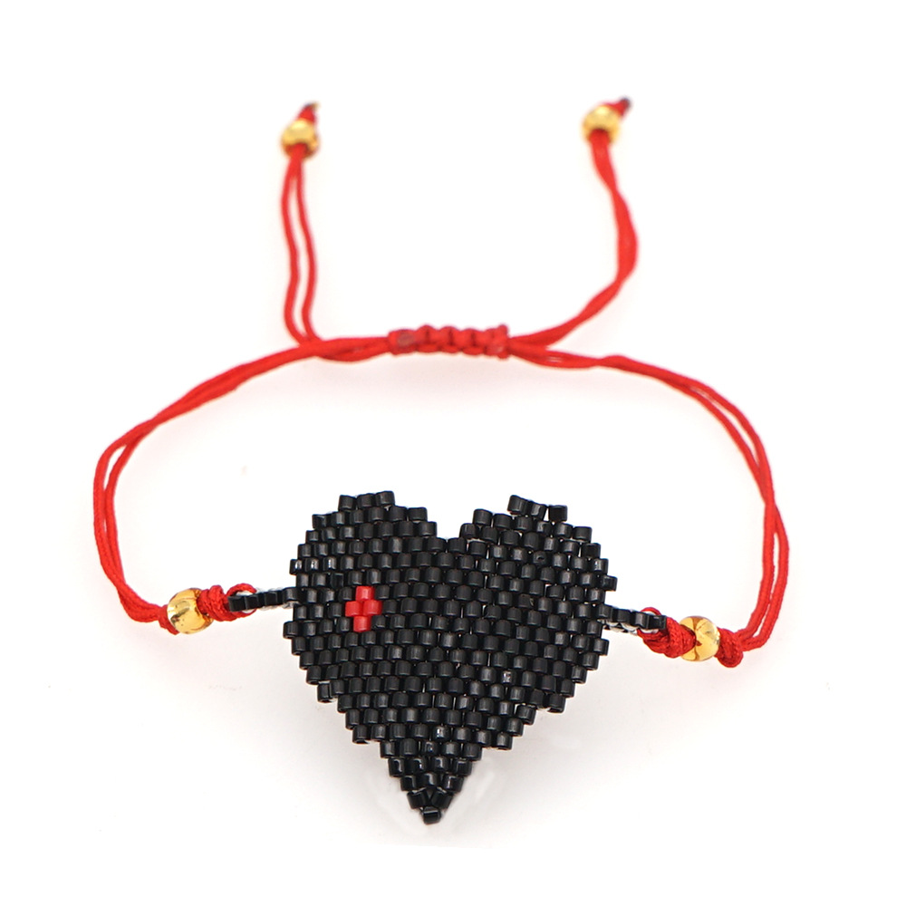 Valentine's Day Love Miyuki Rice Beads Bracelet display picture 6