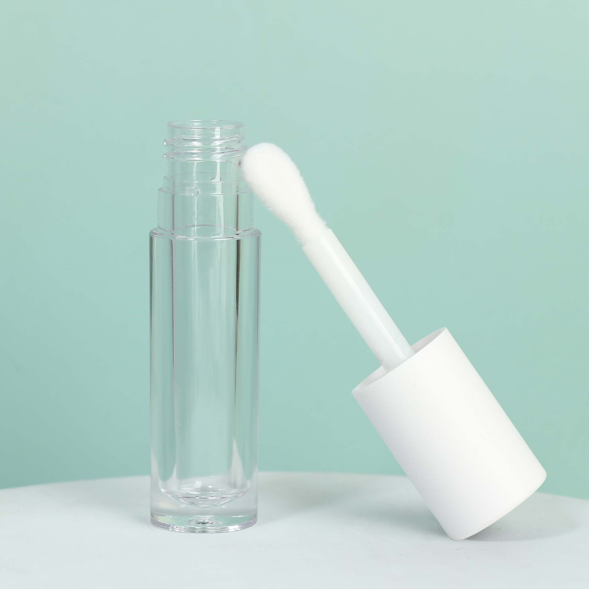 Spot 5ml polvo transparente mate lipstick tubo de cepillo grueso esmalte labial botella vacía material de embalaje cosmético