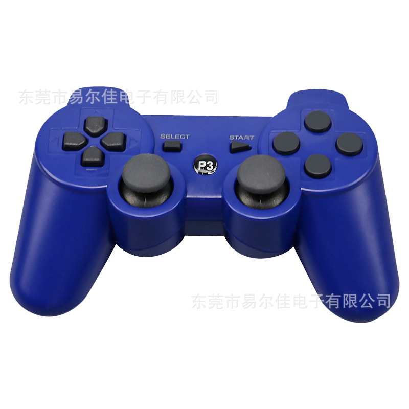 Mando de juego PS3 multicolor con botón universal de copo de nieve de doble vibración Bluetooth inalámbrico con mango P3 transfronterizo de fábrica