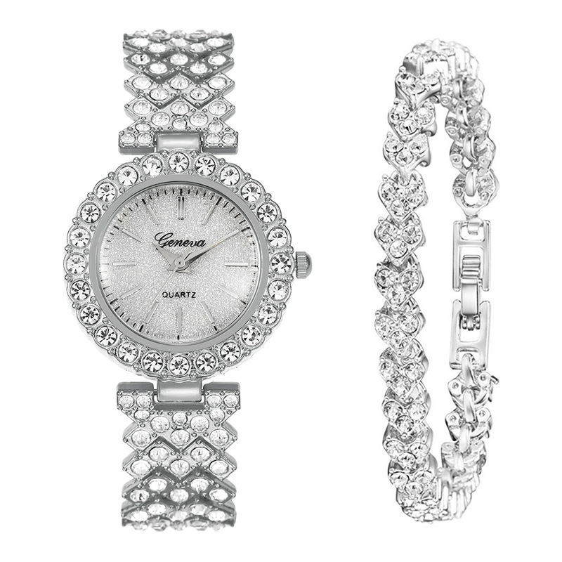 Silver gypsophila scale + bracelet