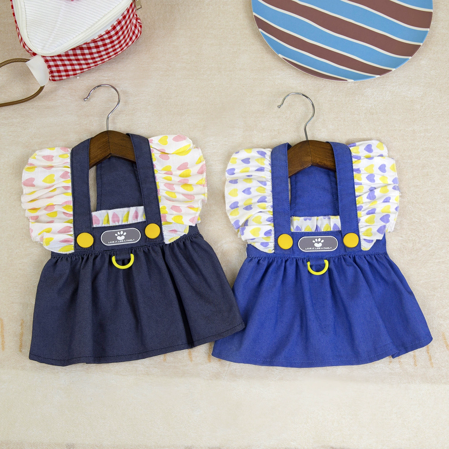 Одежда для домашних животных Одежда для собак Одежда для кошек и щенков Одежда для кошек весной и летом Тонкое платье 25 листьев лотоса джинсовая юбка