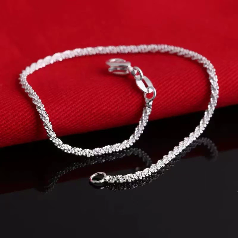 Модный серебряный браслет новый персонализированный пенька веревка браслет ювелирные украшения День Святого Валентина подарок ручной работы оптом