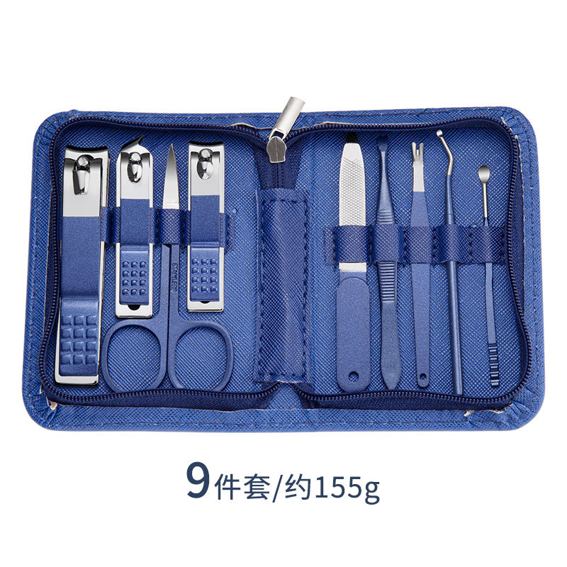 Nuevo Acero inoxidable cortaúñas traje 22 unidades manicura cremallera bolsa cortaúñas herramientas cortaúñas belleza cubierta al por mayor