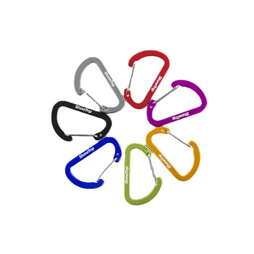 Outdoor aluminum alloy hook multi-function key water metal buckle backpack No. 4 D-type carabiner multi-purpose quick hook flat