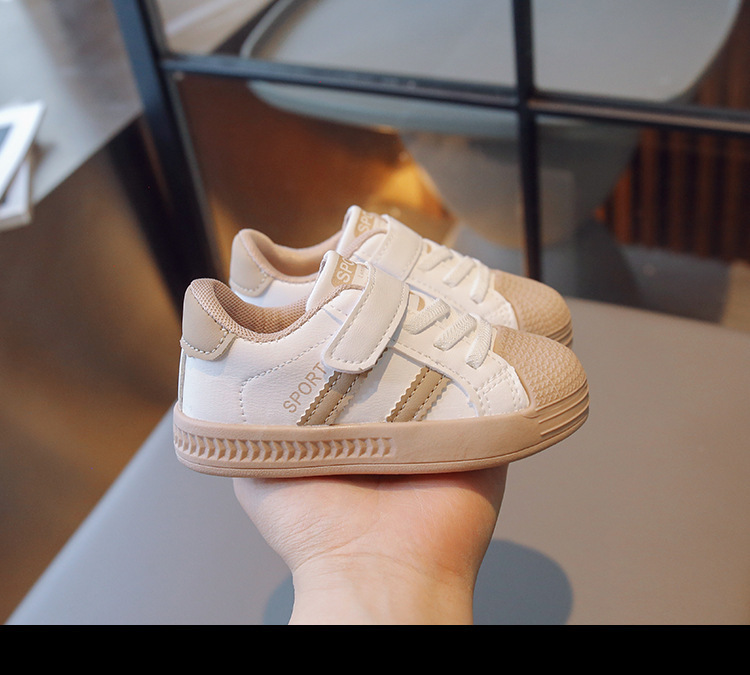 Children's Sports 2023 Spring Autumn New Fashion Shell Head Baby Walking Board Shoes for Boys and Girls_voghion.com