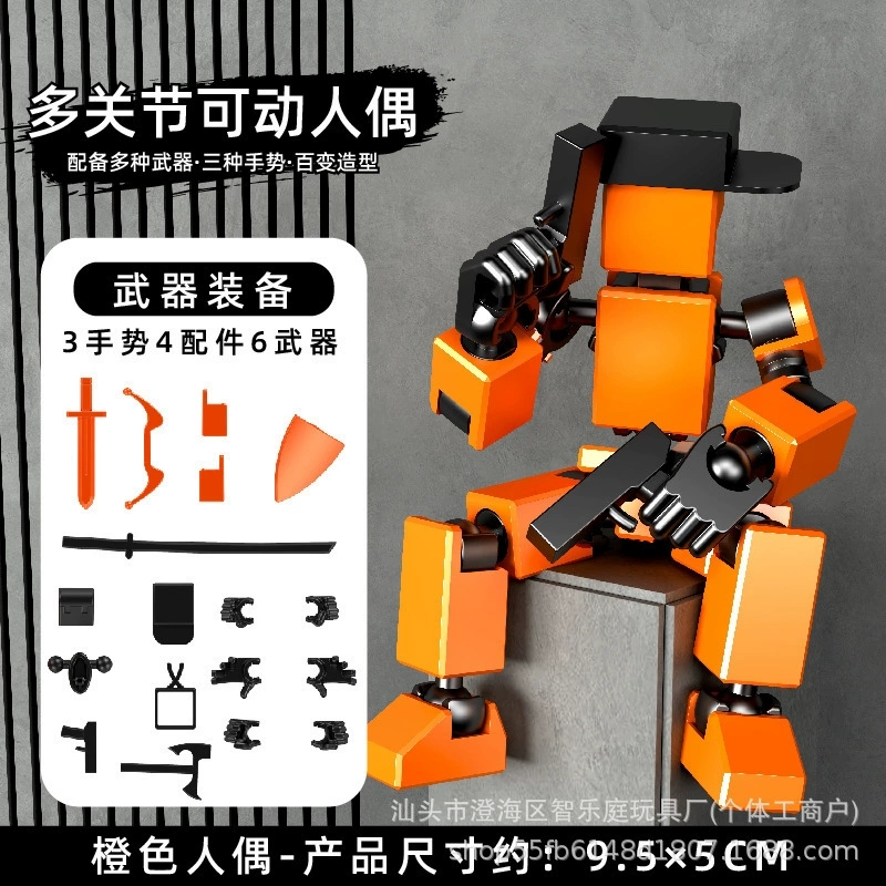 Doll, constructor, variable robot, heroes for boys and girls, toy, handmade, Birthday gift