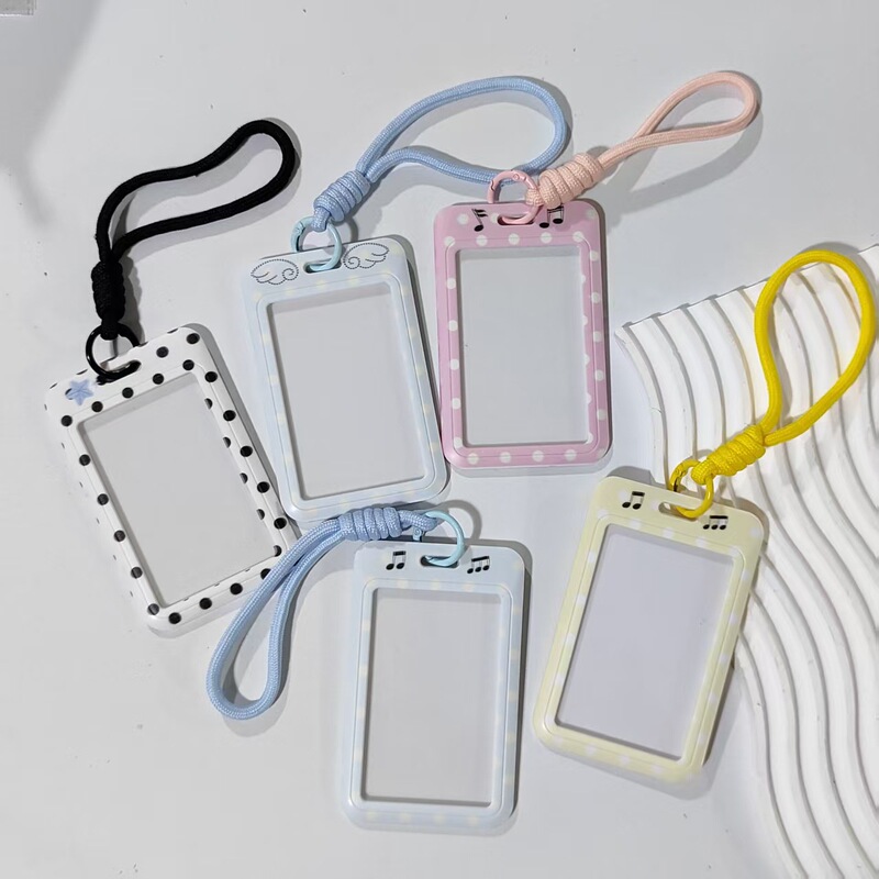 Cute Ins-Style Campus Student Keychain Protective Cover for Meal Cards, Bus Cards, Id Cards, and Access Cards