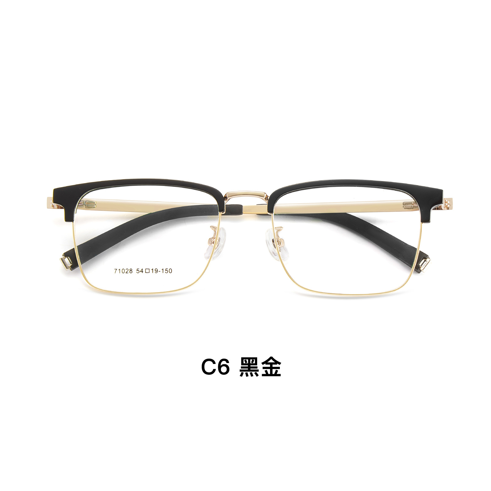 VOSS con un marco de cejas elástico y cómodo temperamento gris permeable, marcos de gafas comerciales para hombres, fábrica directa de gafas