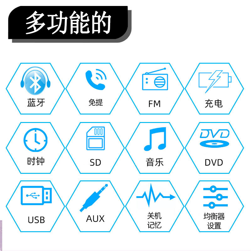 24V Truck Car Dvd Cd Player Car Mp3 Stereo Bluetooth Hands-Free Fm Audio Radio Universal