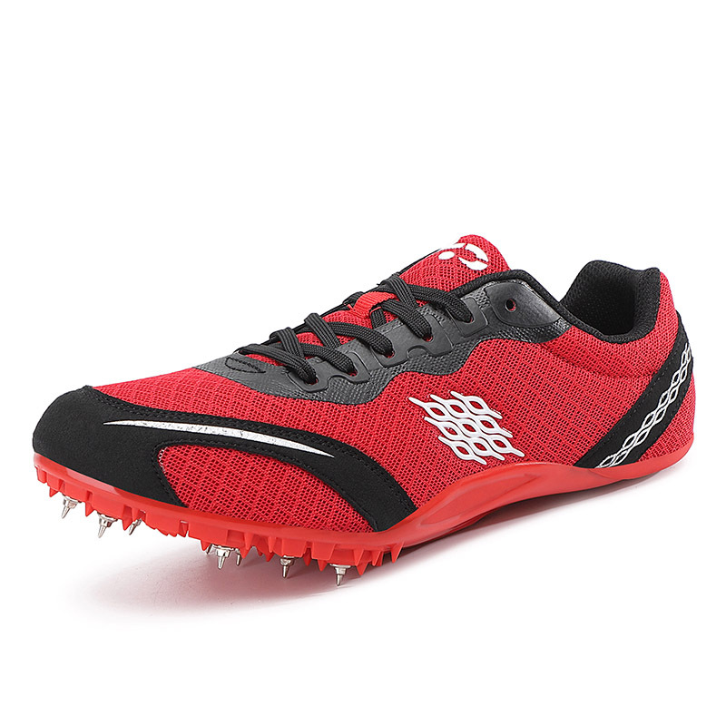 Nuevos zapatos de pista zapatos de entrenamiento de malla transpirable hombres y mujeres zapatos de pista de entrenamiento estudiante deportes zapatos de uñas