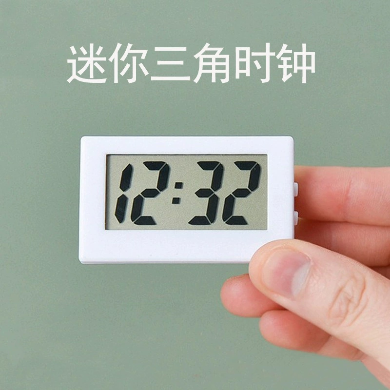 Мини-домашние часы Маленькие электронные часы Треугольник Студенческий экзамен Нем электронные часы Большой календарь шрифта