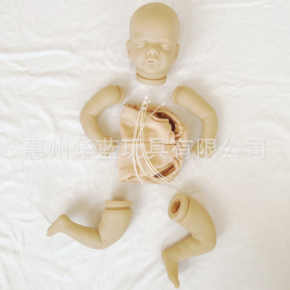 시뮬레이션  중생 인형 금형 DIY 시뮬레이션  비닐 흰색 배아 20 인치 재탄생 키트