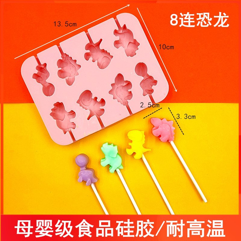 Molde de silicona de grado alimenticio molde de piruleta para el hogar molde de palo de queso de caramelo casero DIY 12 piezas