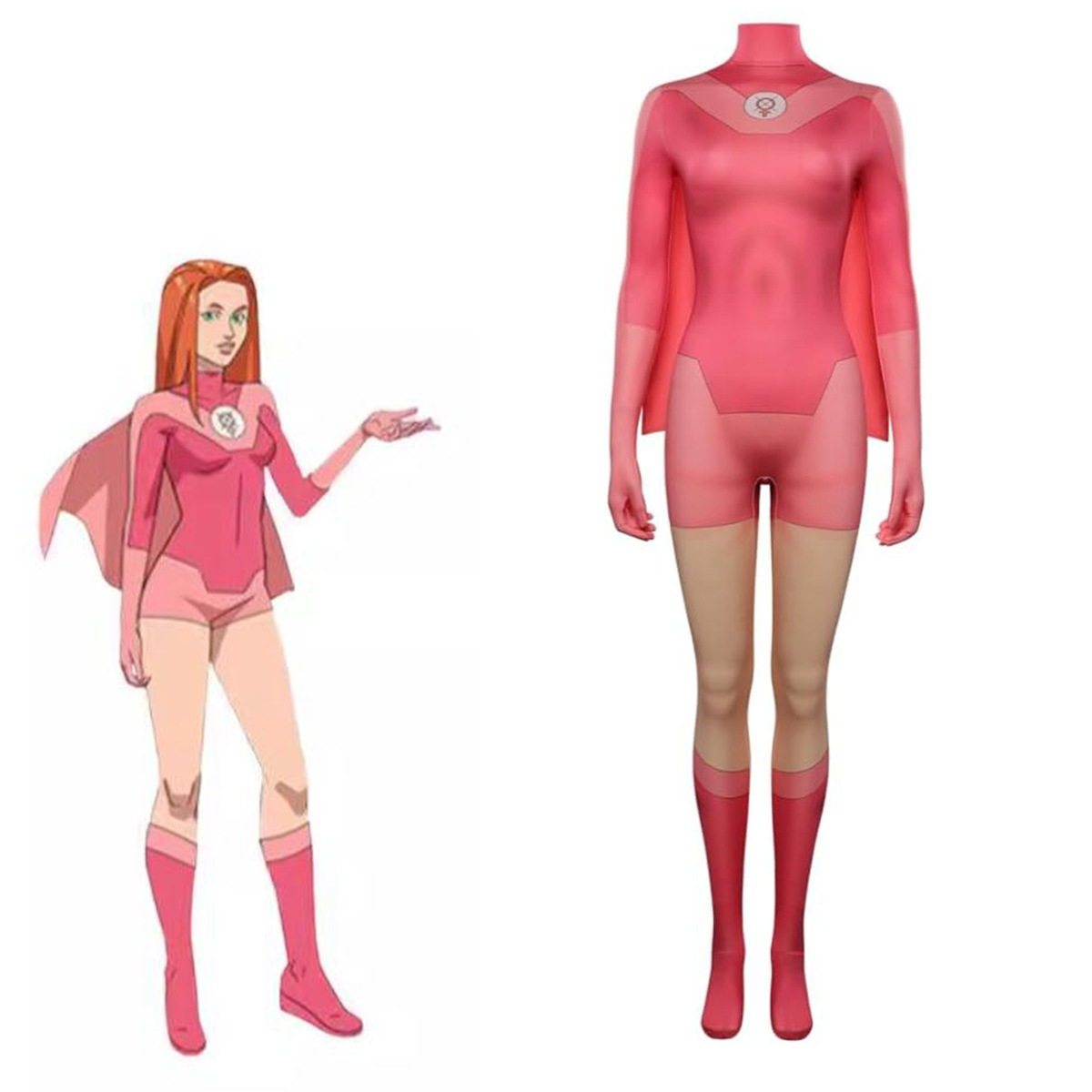 invincible young man: atomic woman eve cosplay clothing women's one-piece tights cos stage performance clothing