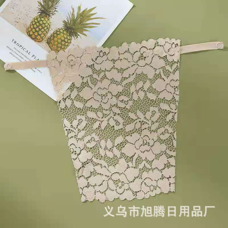 Anti-exposición tubo superior artefacto de una pieza de las mujeres borde de encaje inferior desgaste interior pecho envuelto pecho sin costura cubierta de tela