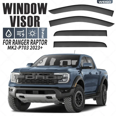 Rain shield — Window visor Ranger Raptor - standard-packaging-without-logo-ranger-raptor-ranger-raptor-mk2-p703-2023-no-bright-strip-window-rain-shield