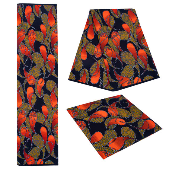 Ankara African Polyester New Double-sided Batik Fabric Ethnic Banquet Clothing Fabric DIY Handmade Printed Cloth