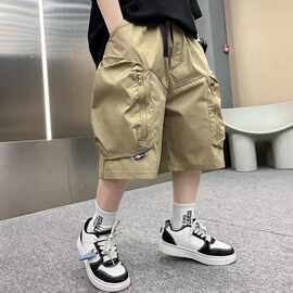 儿童装男童夏装裤子短裤批发中大童夏季中裤薄款夏款运动裤潮潮童
