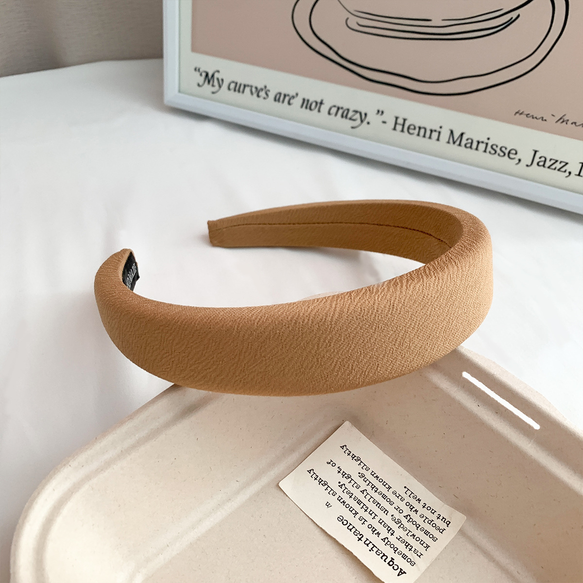 RUDAN Korea syksyn ja talven muoti monipuolinen korkea kallo-pääpanta hiusasusteet naisten yksivärinen yksinkertainen huippuluokan sienipääpanta_voghion.com