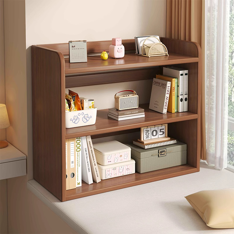 Student Desk Shelf Multi-Layer Simple Bookcase Bedroom Cabinet Desktop Bookshelf Storage Rack Table Home Storage J&