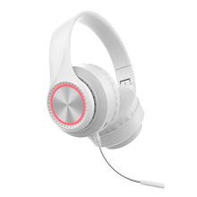 头载式蓝牙耳机塑胶外壳外置咪杆超炫带灯可定制A10