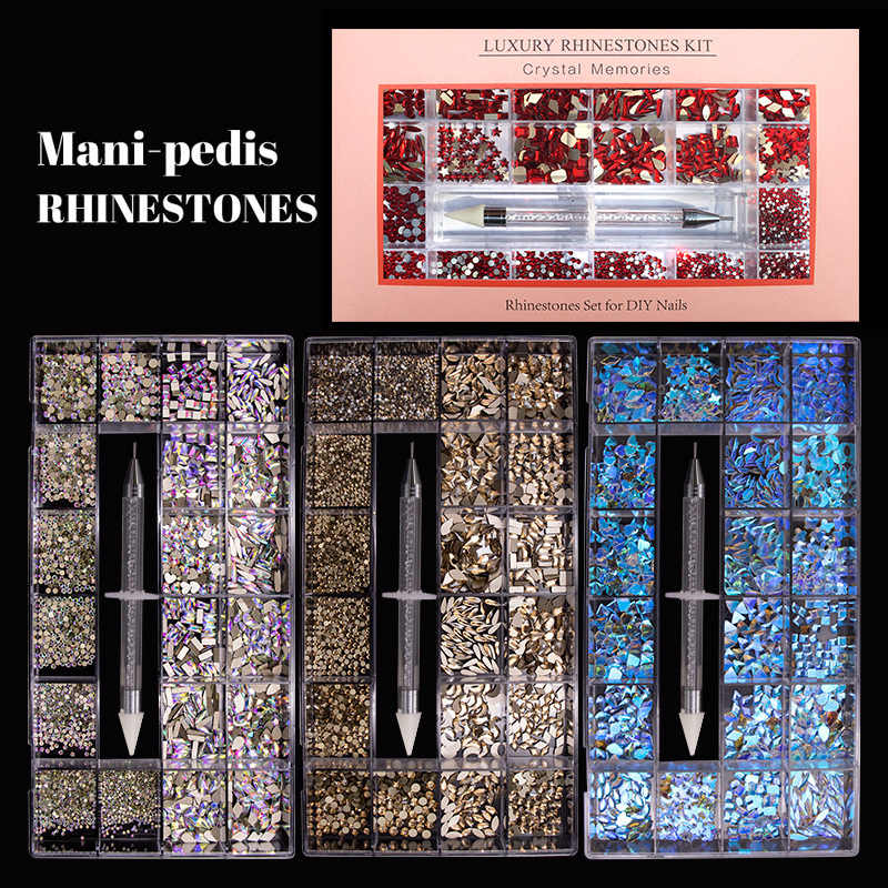 Amazon Manicure Jewelry 21 Boxed Rhinestone Manicure Diamond Flat Shaped Diamond Manicure Diamond Jewelry Mixed Wholesale Amazon Manicure Jewelry 21 Boxed Rhinestone Manicure Diamond Flat Shaped Diamond Manicure Diamond Jewelry Mixed Wholesale
