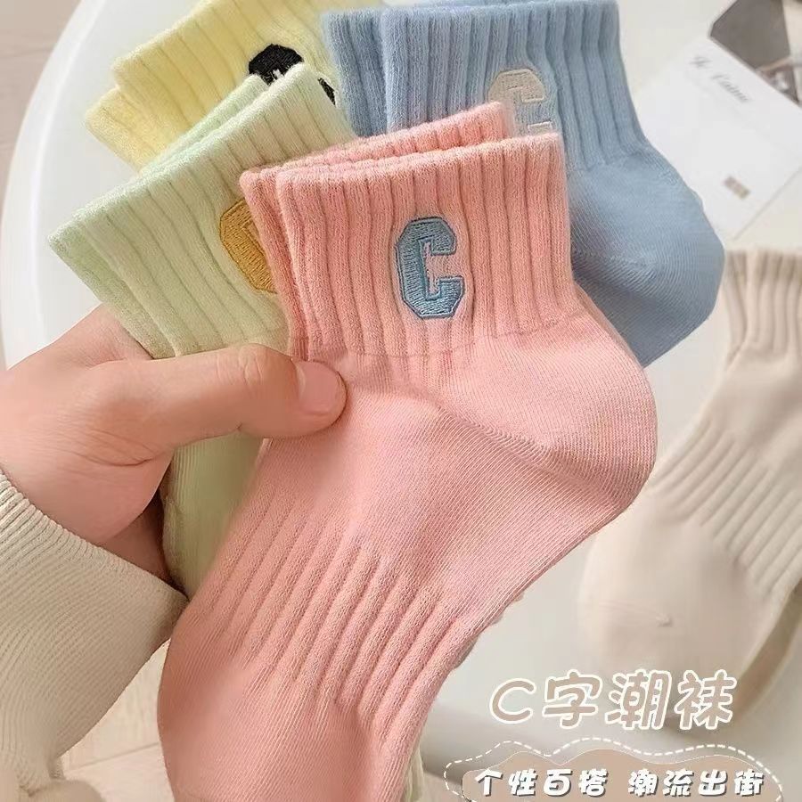 Zhuji calcetines de primavera y otoño calcetines de mujer calcetines de marea de dopamina al por mayor calcetines de tobillo bajos de corte bajo calcetines de verano para niñas