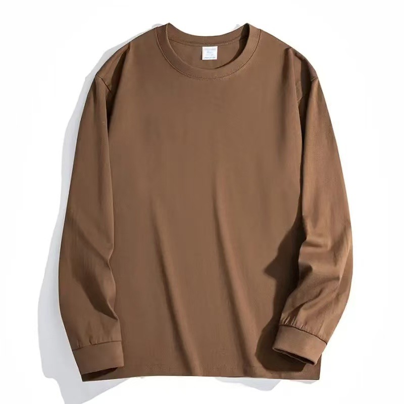 다크브라운 [300G 라운드넥 긴소매] 면 100%