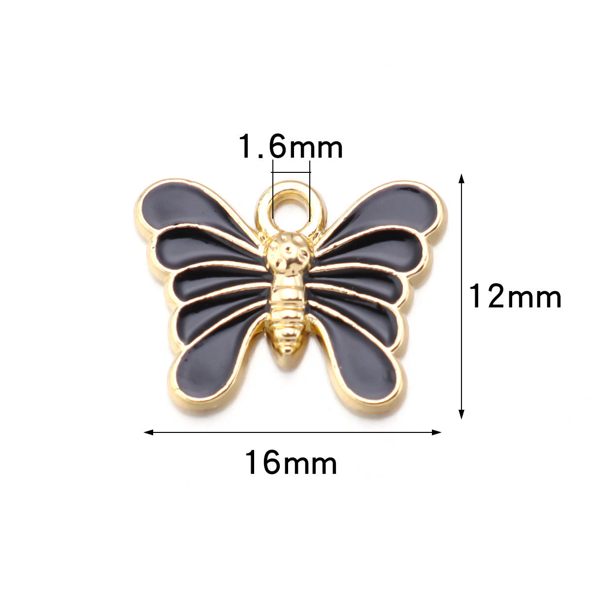 26g Weight Pendant Jewelry Making Type DIY Jewelry Accessories Classification 10 PCS/Package Quantity Alloy Material Butterfly Pattern Enamel Design IG Style, Simple Style Style 10 PCS/Package Alloy Butterfly Pendant 无