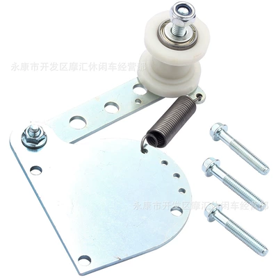 Electric Bicycle Motorcycle 49Cc 66Cc 80Cc Chain Tensioner Spring-Loaded Transmission Guide Sprocket Silver