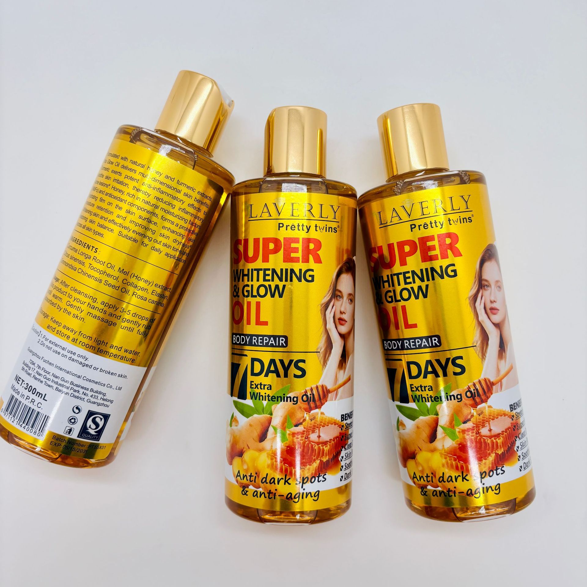 跨境按摩精油英文高品质300 Radiant Skin & Even Tone姜黄胡萝卜