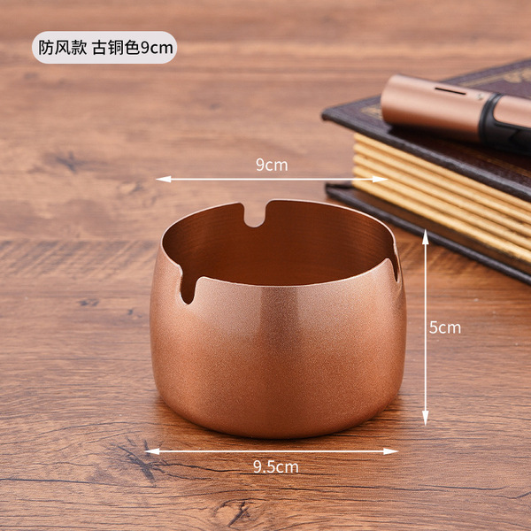 windproof ashtray stainless steel for hotel for commercial use