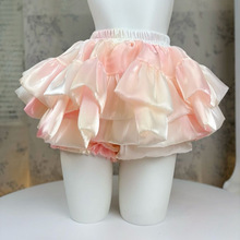 显瘦蓬蓬新款蓬蓬裙半身裙高腰蛋糕夏季小个子渐变粉芭蕾短裙爆款