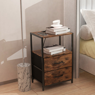 Bedside Table Black Multifunctional Side Table Coffee Table with Charging Bedside Table Living Room Sofa Side Cabinet Storage Cabinet Bedside Table