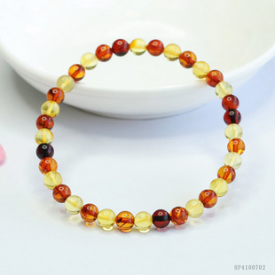 Xinyu Natural Amber Duobao Bracelet Jin Po Blood Po Hua Po Bracelet Ethnic Wind Live Wholesale HP4100702