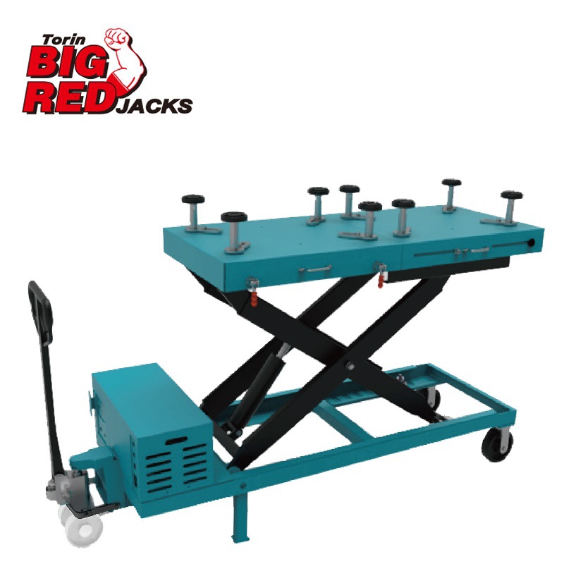 通润BIGRED新能源车电池拆装举升机1.2吨液压平台车锂电电动款