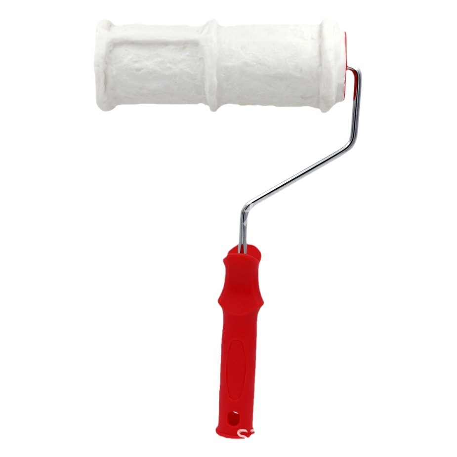 8-pulgadas de imitación ladrillo patrón rodillo de goma cepillo de la pared de goma en relieve de barro de diatomeas arte pintura herramienta cepillo 2206TS