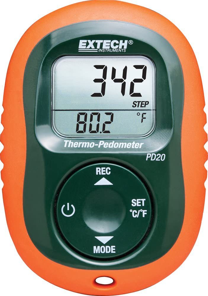 Extech PD20 Thermometer Pedometer