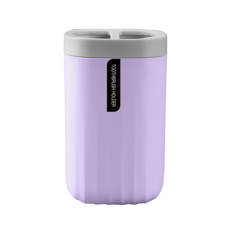 Patrón de onda Estilo nórdico cepillo de dientes caja de almacenamiento de plástico baño Baño hogar lavado taza de almacenamiento rack taza cepillo de dientes titular