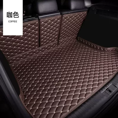 Trunk Mat Full | Trunk Mat - high-sided-hangzhou-embroidery-coffee-color-back-cushion-lexus-es-imported