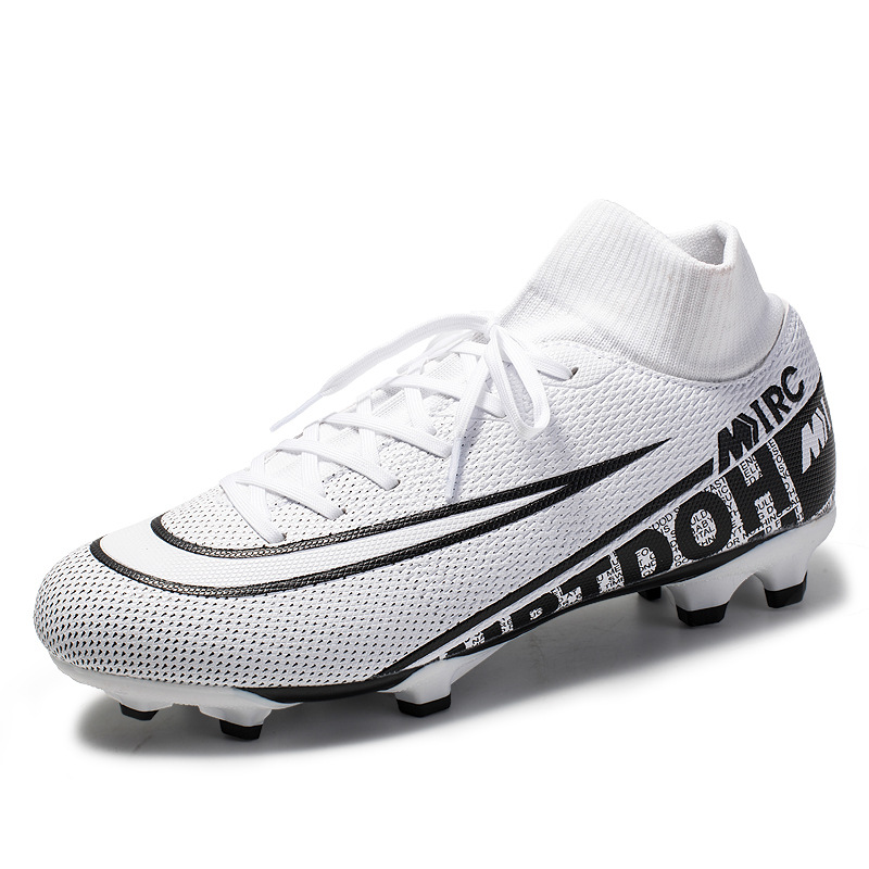 Nuevos zapatos de fútbol de talla grande para hombre de hierba artificial de caña alta de uñas rotas largas zapatos de Pato Mandarín jóvenes zapatos de entrenamiento de competencia estudiantil