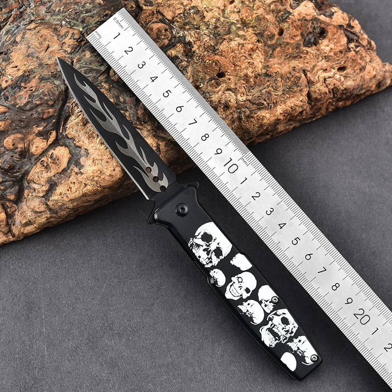 厂家批发折刀不锈钢折叠刀高硬度户外刀野营求生防身刀便携折叠刀