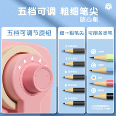 Powerful Hand Crank Pencil Sharpener for Elementary Students - Automatic Lead Feeding Pencil Sharpener for Children - Wholesale