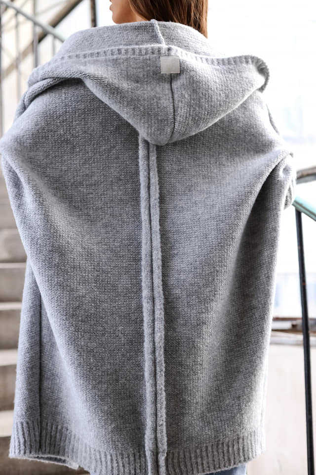Title 6, Nouveau Pull à Capuche en Maille Patchwork pour...