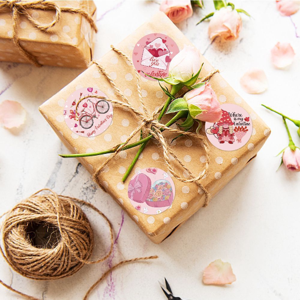 Día de San Valentín transfronterizo decoración del partido pegatinas compromiso propuesta atmósfera decoración regalo decoración pegatinas adhesivas