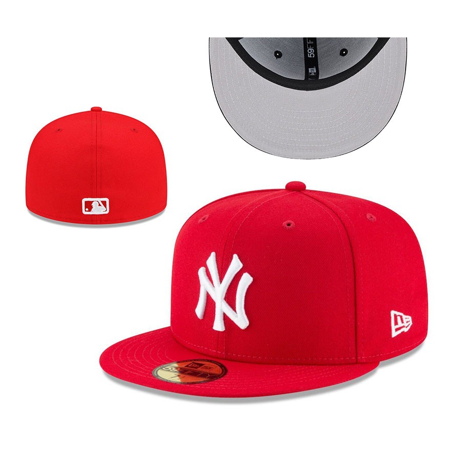 Productos de fábrica para el juego mundial de la liga de béisbol profesional de EE. UU. NY equipo de béisbol tamaño sombrero conmemorativo bordado tridimensional sombrero cerrado