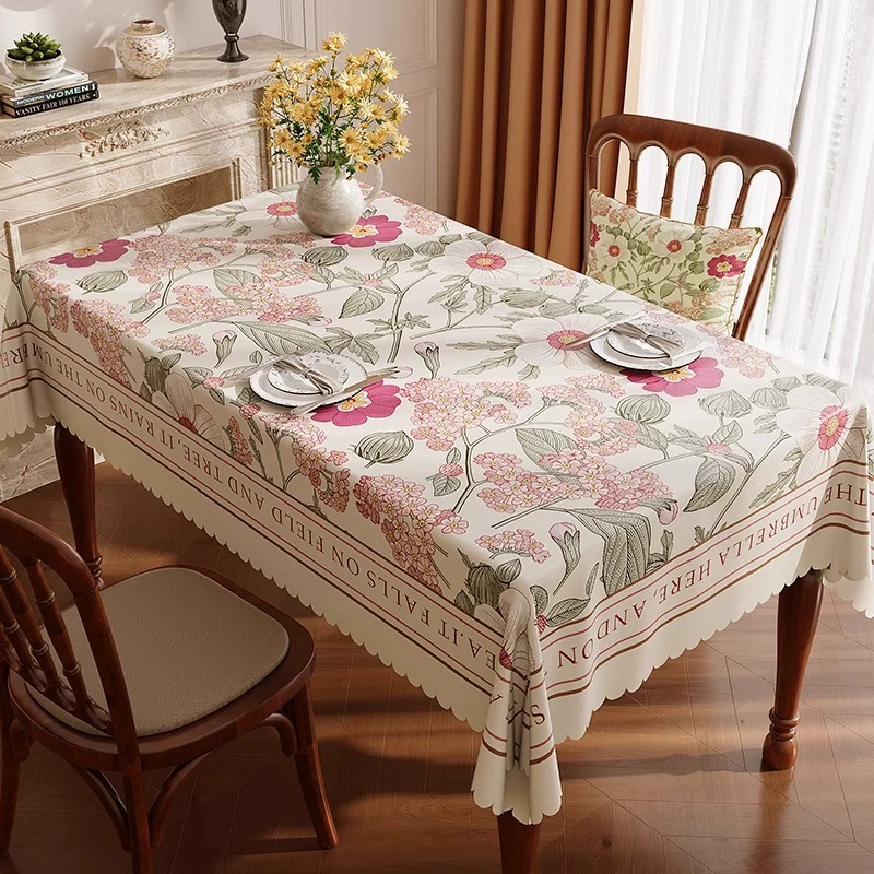 Американская прямоугольная скатерть, водонепроницаемая и маслостойкая скатерть, не требующая мытья, доступная роскошь и высококачественный чехол для журнального столика с защитой от ожогов и изоляцией.