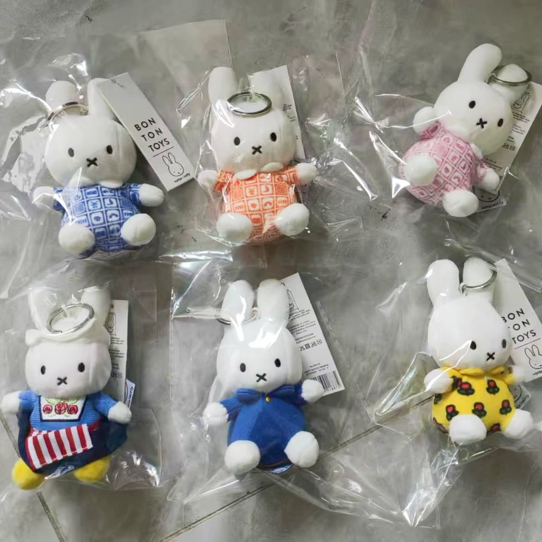 Мультяшный супер милый кролик Миффи 4inch мягкая игрушка кукла-кролик Бейкер кукла-брелок-подвеска