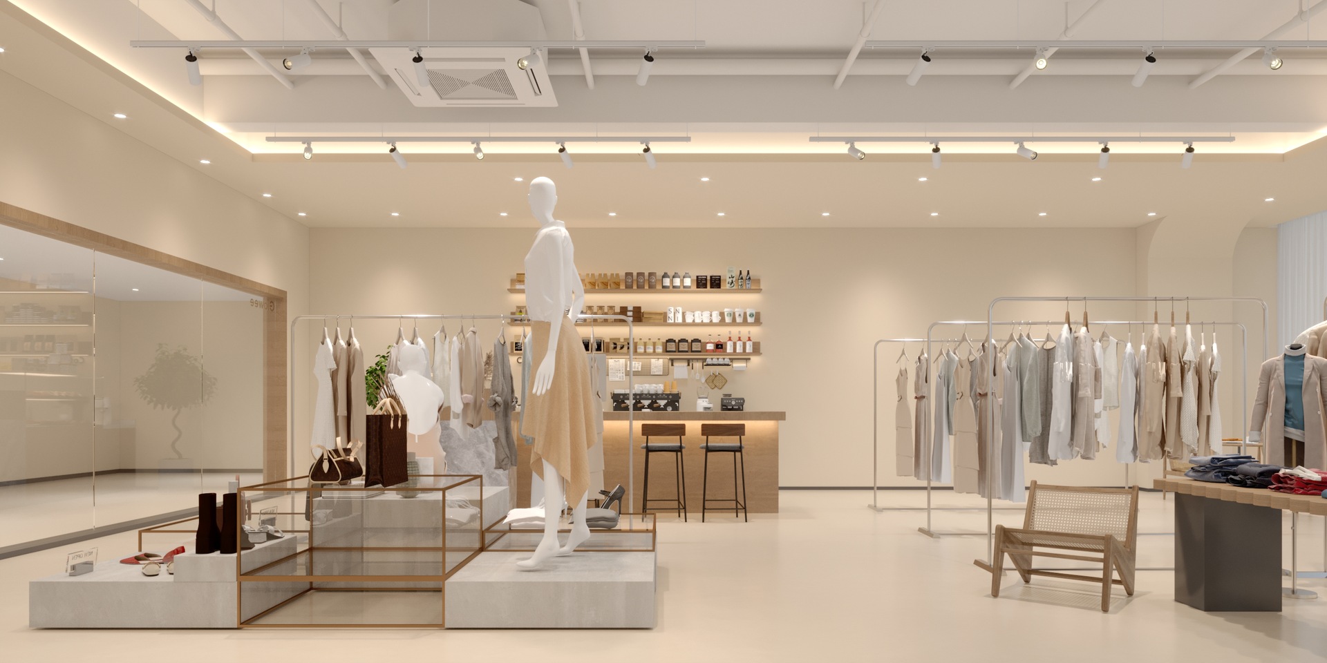 广州源头工厂 - 欧美爆款女装店整店输出 - 货架